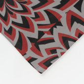 DRAAI BLOEM PATROON   FLEECE DEKEN (Hoek)