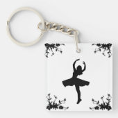 Draai dansersnaam op rug sleutelhanger (Voorkant)