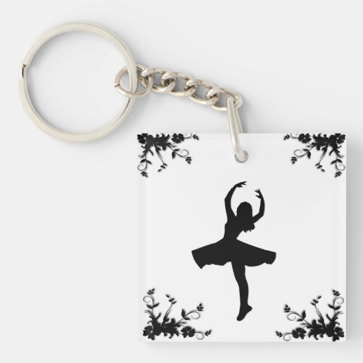 Draai dansersnaam op rug sleutelhanger (Voorkant)