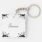 Draai dansersnaam op rug sleutelhanger (Achterkant)