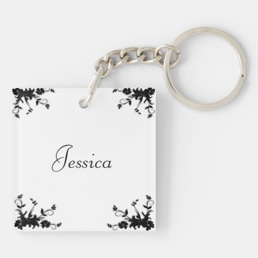 Draai dansersnaam op rug sleutelhanger (Achterkant)