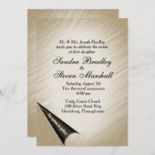 Draai de Antiek uitnodiging van de Biddeling van d (Voorkant / Achterkant)