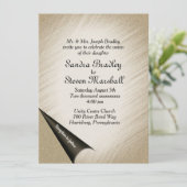 Draai de Antiek uitnodiging van de Biddeling van d (Staand voorkant)