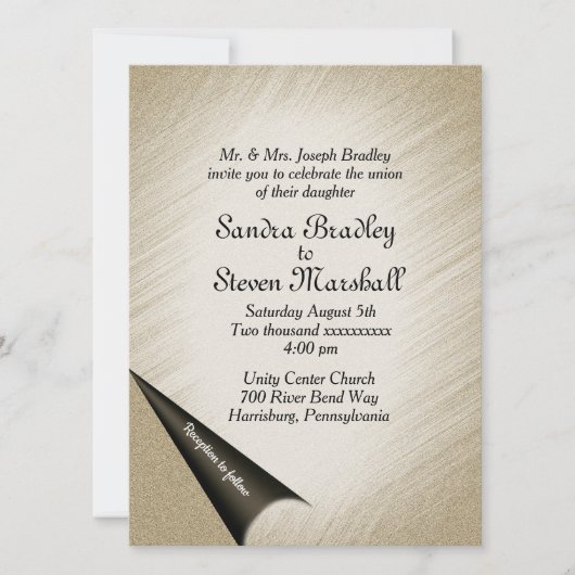 Draai de Antiek uitnodiging van de Biddeling van d (Voorkant)