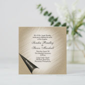 Draai de Antiek uitnodiging van de Biddeling van d (Staand voorkant)