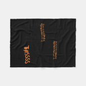 Draai De Botten Zwarte Kat Halloween Kostuum Cadea Fleece Deken (Voorkant (Horizontaal))