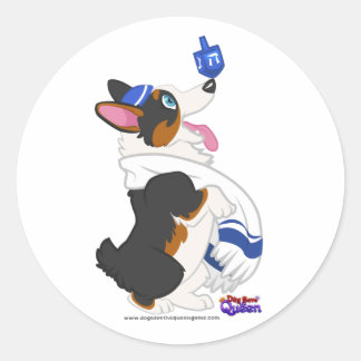 Draai de Dreidel-Sticker Ronde Sticker