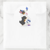 Draai de Dreidel-Sticker Ronde Sticker (Tas)