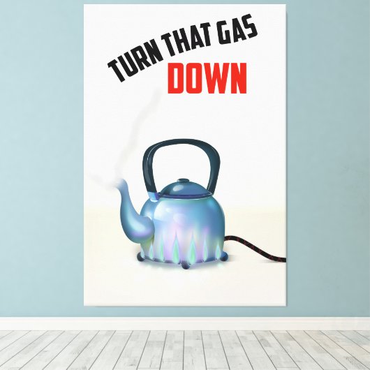 Draai de Gastje omlaag Canvas Afdruk (Insitu (Houten vloer))