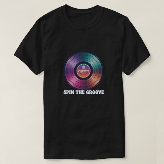 Draai de groove t-shirt (Design voorkant)