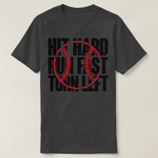Draai de harde run snel naar links t-shirt (Design voorkant)