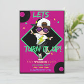 Draai de Kaart van de nodiging van de Partij van d (Staand voorkant)