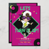 Draai de Kaart van de nodiging van de Partij van d (Voorkant / Achterkant)