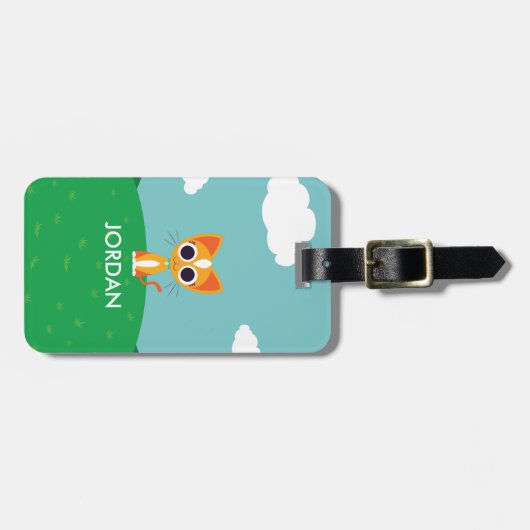 Draai de kat bagagelabel (Voorkant horizontaal)