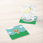 Draai de kat kartonnen onderzetters (Insitu)