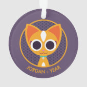 Draai de kat ornament (achterkant)