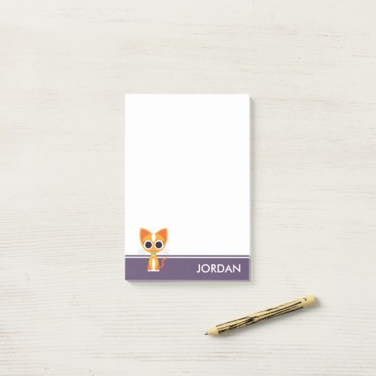 Draai de kat post-it® notes (Op bureau)