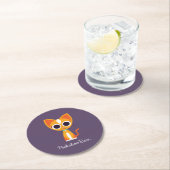 Draai de kat ronde kartonnen onderzetter (Insitu)