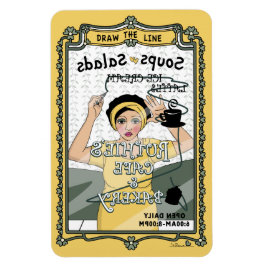 Draai de Line_C_4x6 koelkast Magnet Magneet