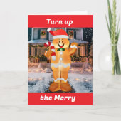 DRAAI DE "MERRY" OP DIT KERSTSEIZOEN FEESTDAGEN KAART (Voorkant)