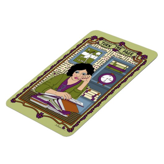 Draai de Page_A_4x6 koelkast Magneet (Linkerzijde)