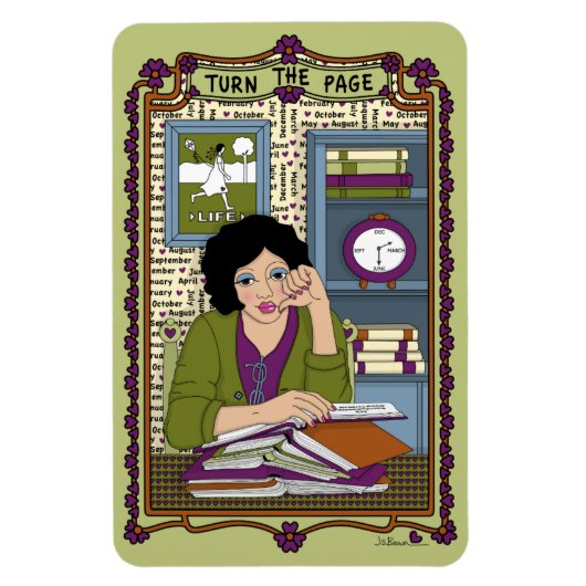 Draai de Page_A_4x6 koelkast Magneet (Verticaal)