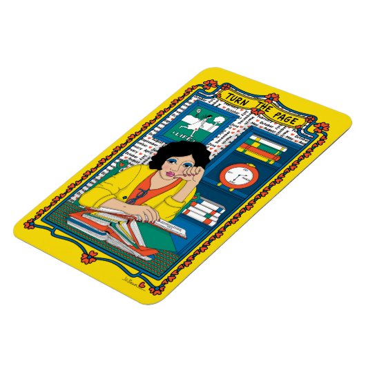 Draai de Page_B_4x6 koelkast Magneet (Linkerzijde)