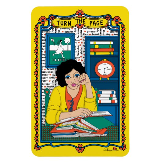 Draai de Page_B_4x6 koelkast Magneet (Verticaal)