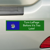 Draai de pagina op de Bumpersticker van LePage (Op auto)