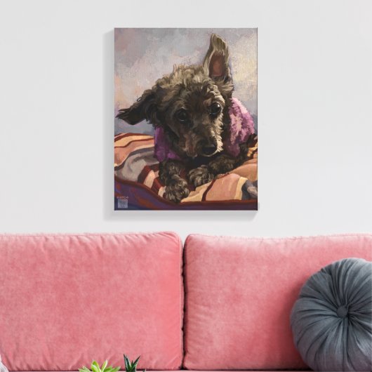 Draai de poel canvas afdruk (Insitu (Woonkamer))