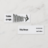 Draai de Roepenkaart om Contactkaartje (Voorkant / Achterkant)