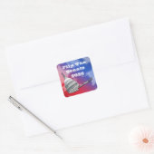 Draai de Senaatsverkiezing 2026 Vierkante Sticker (Envelop)