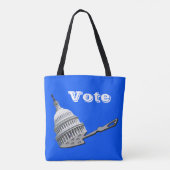 Draai de Senaatsverkiezing Blauwe 2026 Tote Bag (Achterkant)