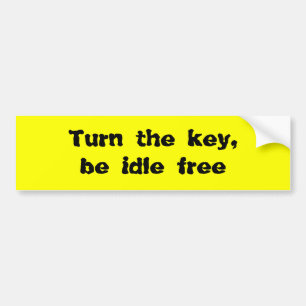 Draai de toets, houd de toets stil bumpersticker