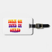 Draai de toon in Shred Bagagelabel (Voorkant horizontaal)