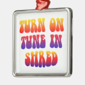 Draai de toon in Shred Metalen Ornament (Links)