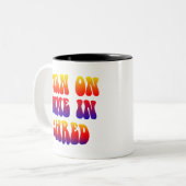 Draai de toon in Shred Tweekleurige Koffiemok (Voorkant links)