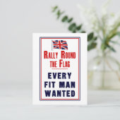 Draai de vlag rond ~ Elk passend Man wilde Briefkaart (Staand voorkant)