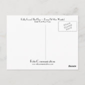 Draai de vlag rond ~ Elk passend Man wilde Briefkaart (Achterkant)