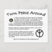 Draai de vrede rond het briefkaart (Voorkant)