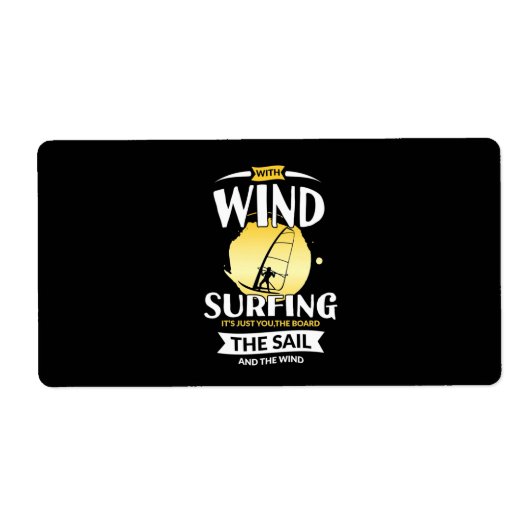 Draai de zeilen en de wind om etiket (Voorkant)