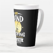 Draai de zeilen en de wind om latte mok (Rechterhoek)
