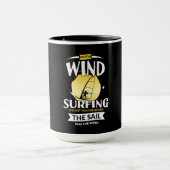 Draai de zeilen en de wind om mok (Midden)