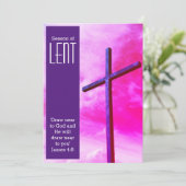 Draai dicht bij God Lenten Feestdagenkaart (Staand voorkant)