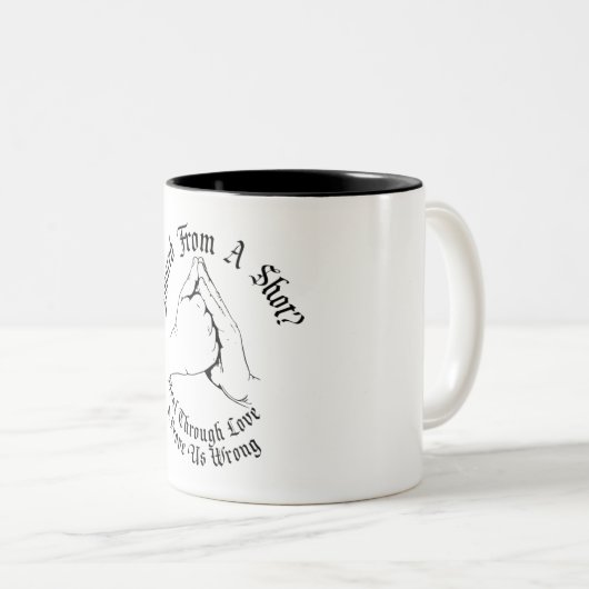 Draai door gezondheid tweeton 11 oz. MOK NB (Voorkant rechts)