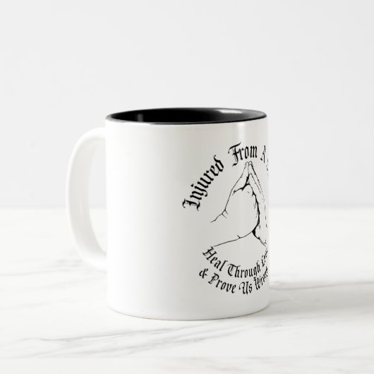 Draai door gezondheid tweeton 11 oz. MOK NB (Voorkant links)