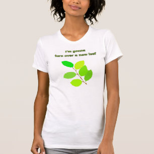 Draai een nieuw blad om t-shirt