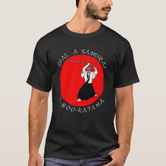 Draai een Samurai Dark Tshirt aan (Voorkant)