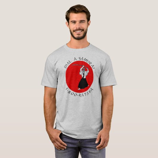 Draai een Samurai Tshirt aan (Voorkant volledig)