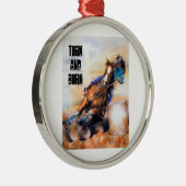 Draai en brand baby! metalen ornament (Rechts)